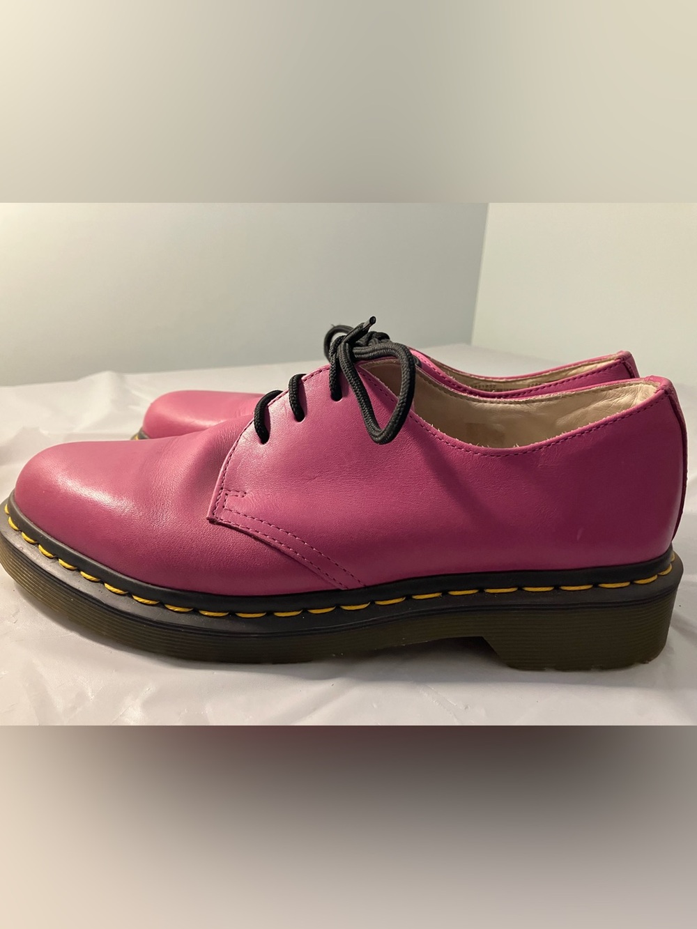 Dr Doc Martens Classic 1461 Pink Oxford Shoes Women 8 Good